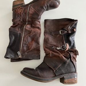 AS 98 Brown Leather Boots